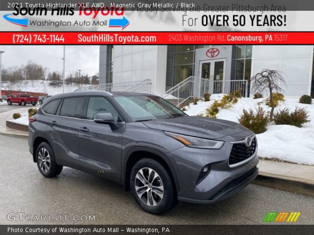 2021 Toyota Highlander XLE AWD in Magnetic Gray Metallic
