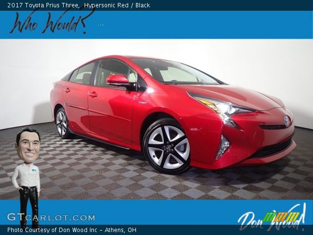2017 Toyota Prius Three in Hypersonic Red