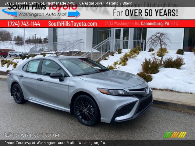 2021 Toyota Camry SE Nightshade AWD in Celestial Silver Metallic
