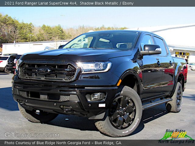 2021 Ford Ranger Lariat SuperCrew 4x4 in Shadow Black Metallic
