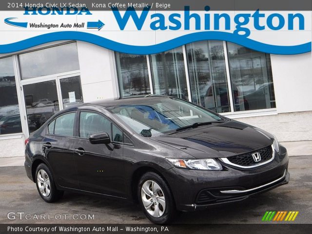 2014 Honda Civic LX Sedan in Kona Coffee Metallic