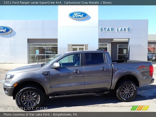 2021 Ford Ranger Lariat SuperCrew 4x4 in Carbonized Gray Metallic