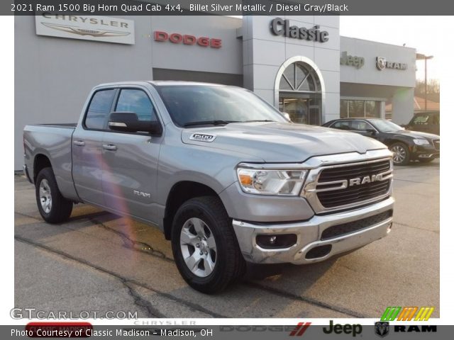 2021 Ram 1500 Big Horn Quad Cab 4x4 in Billet Silver Metallic