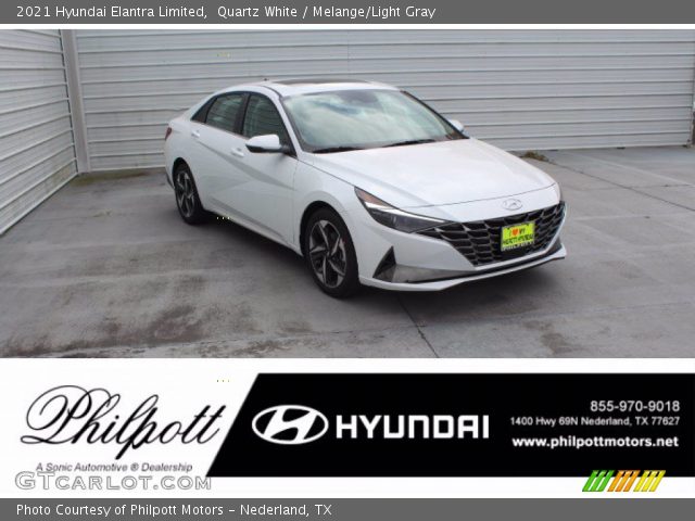 2021 Hyundai Elantra Limited in Quartz White