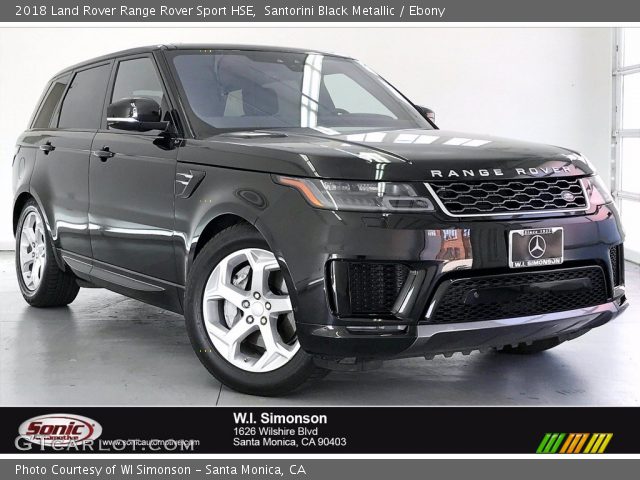 2018 Land Rover Range Rover Sport HSE in Santorini Black Metallic