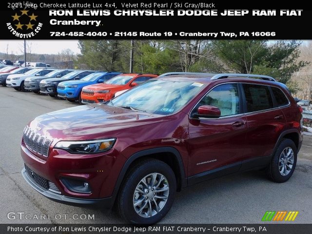 2021 Jeep Cherokee Latitude Lux 4x4 in Velvet Red Pearl