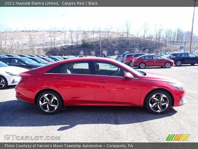 2021 Hyundai Elantra Limited in Calypso Red