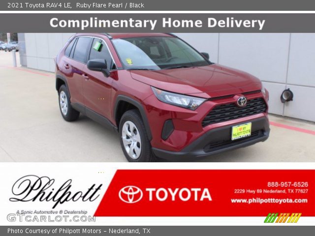 2021 Toyota RAV4 LE in Ruby Flare Pearl