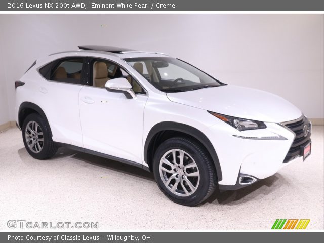 2016 Lexus NX 200t AWD in Eminent White Pearl
