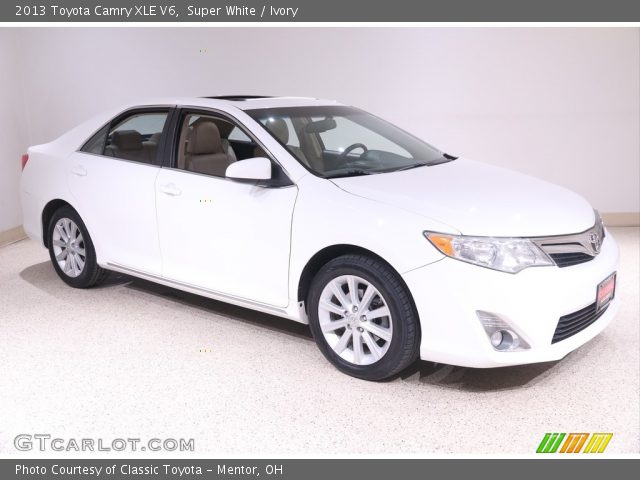 2013 Toyota Camry XLE V6 in Super White