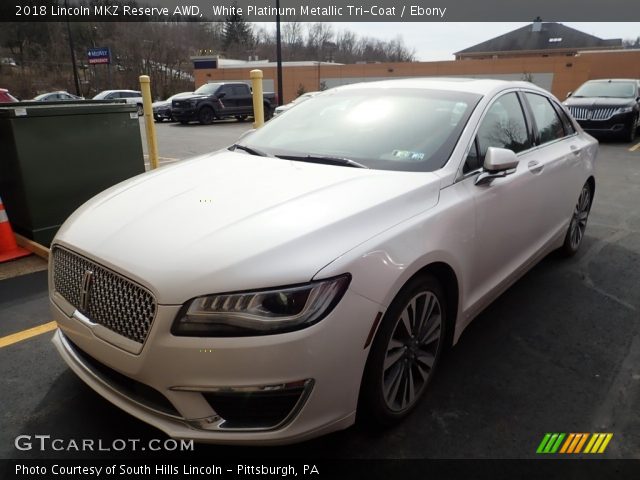 2018 Lincoln MKZ Reserve AWD in White Platinum Metallic Tri-Coat