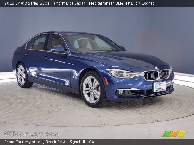 2018 BMW 3 Series 330e iPerformance Sedan in Mediterranean Blue Metallic
