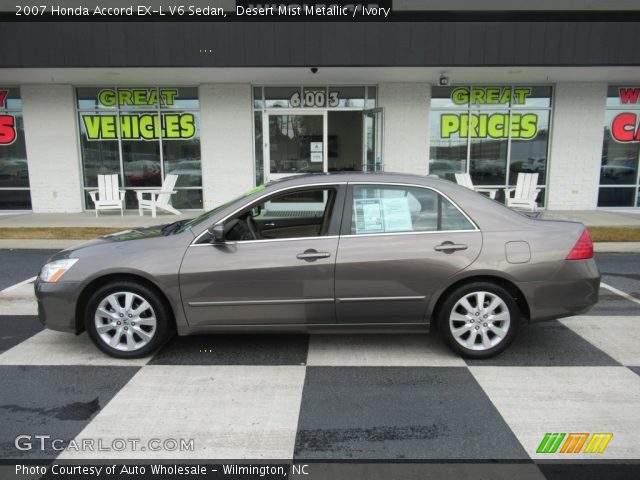 2007 Honda Accord EX-L V6 Sedan in Desert Mist Metallic