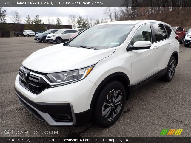 2021 Honda CR-V EX AWD in Platinum White Pearl