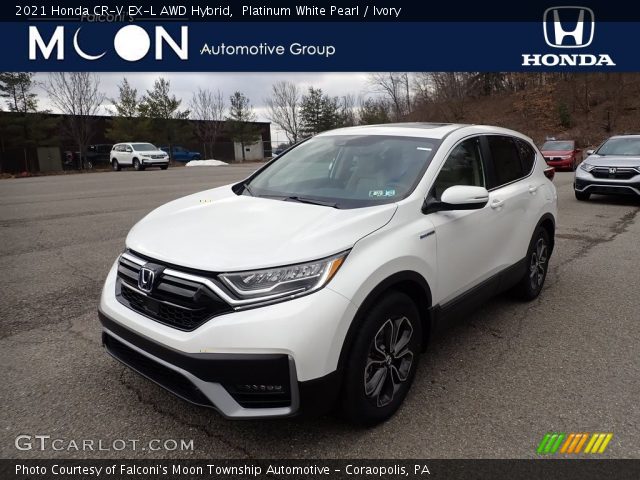 2021 Honda CR-V EX-L AWD Hybrid in Platinum White Pearl