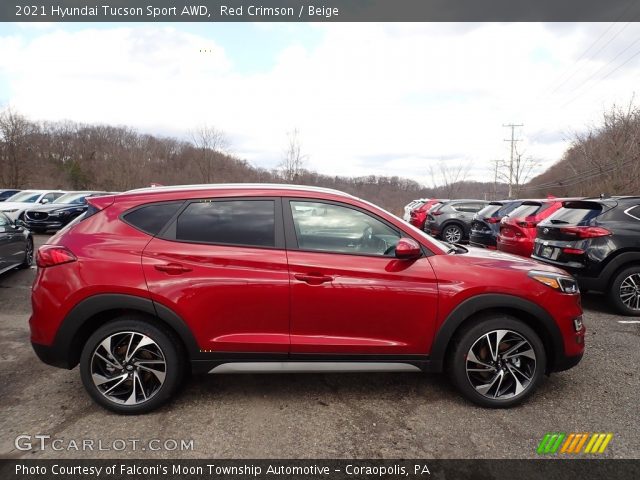 2021 Hyundai Tucson Sport AWD in Red Crimson