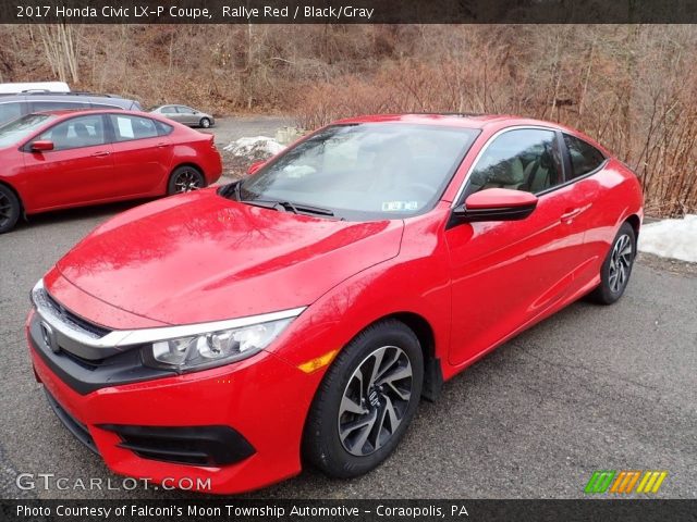 2017 Honda Civic LX-P Coupe in Rallye Red