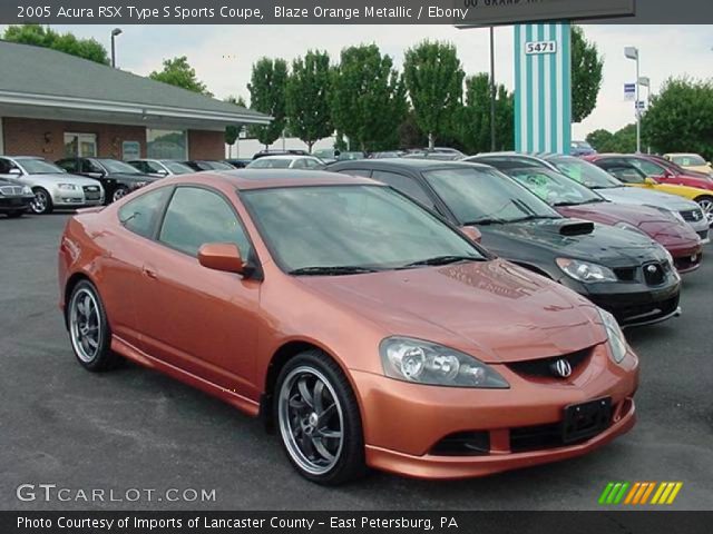 2005 Acura RSX Type S Sports Coupe in Blaze Orange Metallic