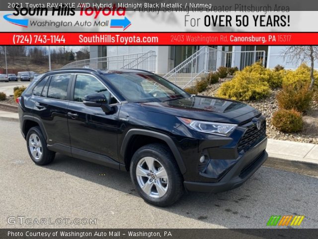 2021 Toyota RAV4 XLE AWD Hybrid in Midnight Black Metallic