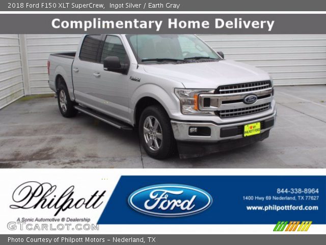 2018 Ford F150 XLT SuperCrew in Ingot Silver