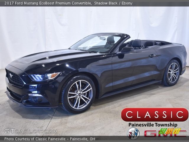 2017 Ford Mustang EcoBoost Premium Convertible in Shadow Black