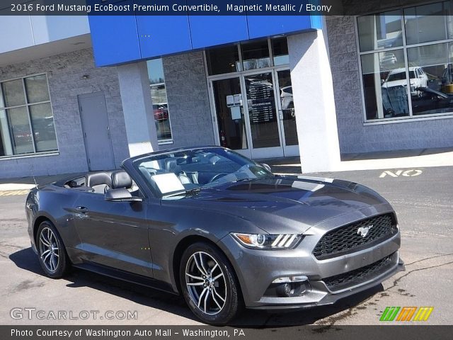 2016 Ford Mustang EcoBoost Premium Convertible in Magnetic Metallic