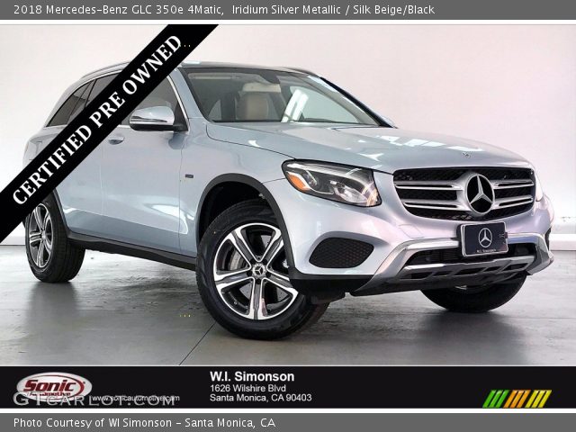 2018 Mercedes-Benz GLC 350e 4Matic in Iridium Silver Metallic