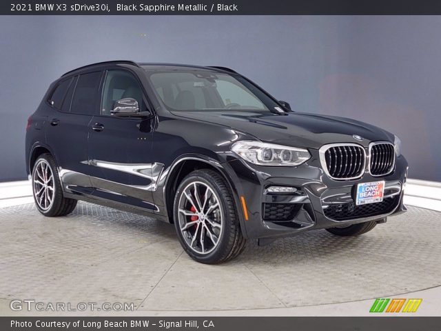 2021 BMW X3 sDrive30i in Black Sapphire Metallic