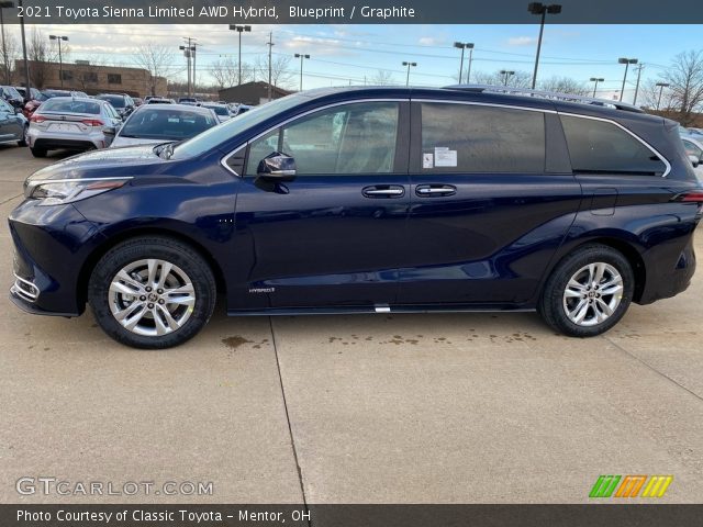 2021 Toyota Sienna Limited AWD Hybrid in Blueprint