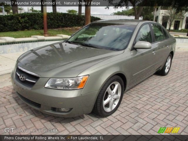 2007 Hyundai Sonata Limited V6 in Natural Khaki