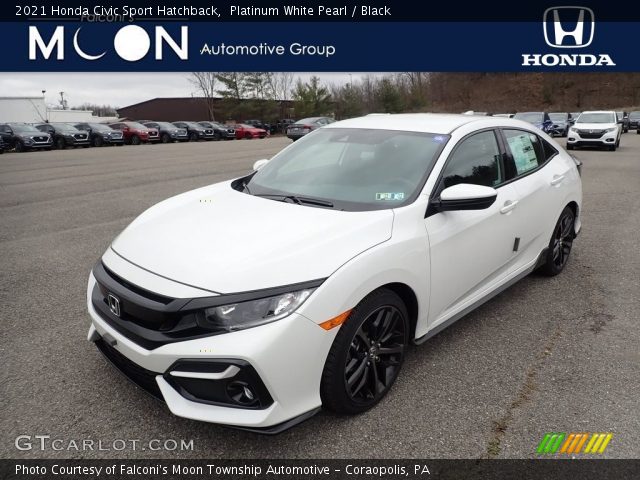 2021 Honda Civic Sport Hatchback in Platinum White Pearl