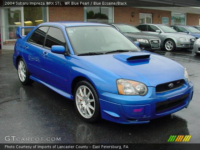2004 Subaru Impreza WRX STi in WR Blue Pearl