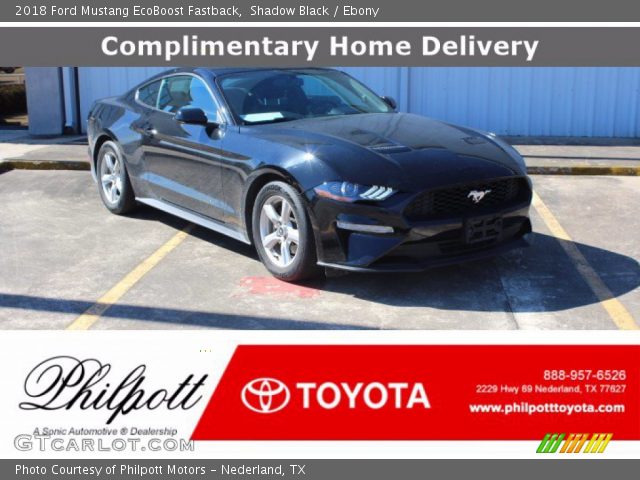 2018 Ford Mustang EcoBoost Fastback in Shadow Black