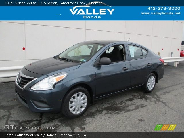 2015 Nissan Versa 1.6 S Sedan in Amethyst Gray
