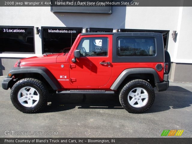 2008 Jeep Wrangler X 4x4 in Flame Red