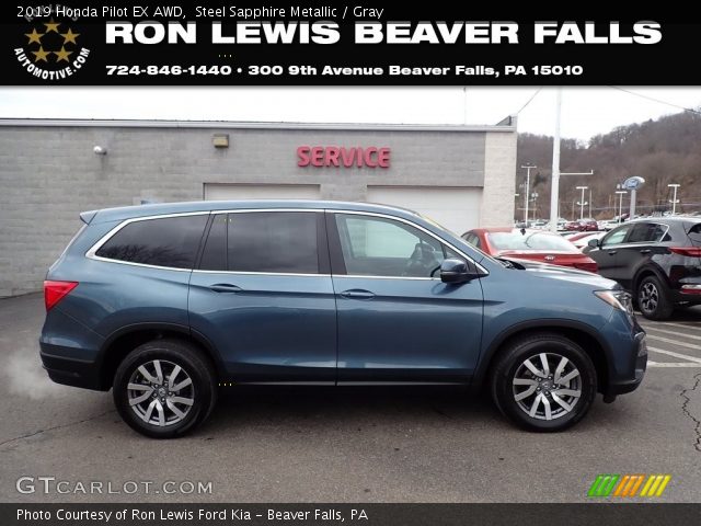 2019 Honda Pilot EX AWD in Steel Sapphire Metallic