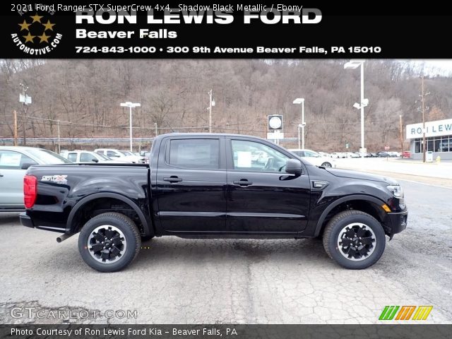 2021 Ford Ranger STX SuperCrew 4x4 in Shadow Black Metallic