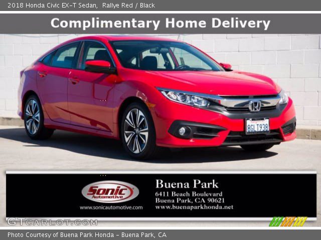 2018 Honda Civic EX-T Sedan in Rallye Red