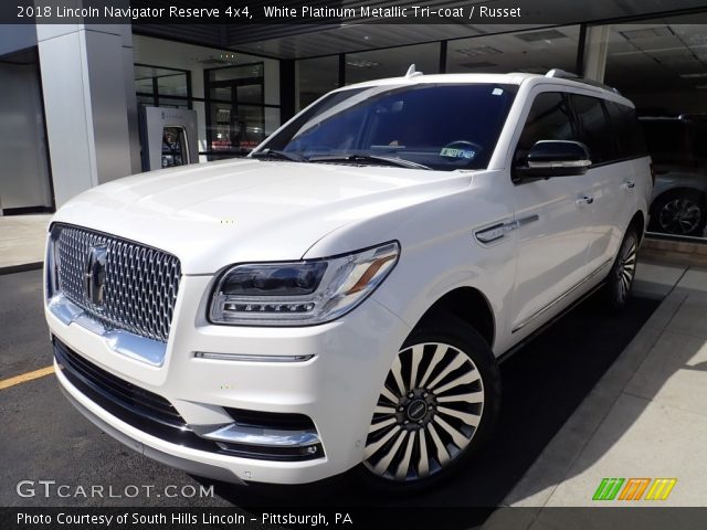 2018 Lincoln Navigator Reserve 4x4 in White Platinum Metallic Tri-coat