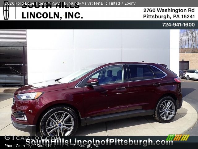 2020 Ford Edge Titanium AWD in Burgundy Velvet Metallic Tinted