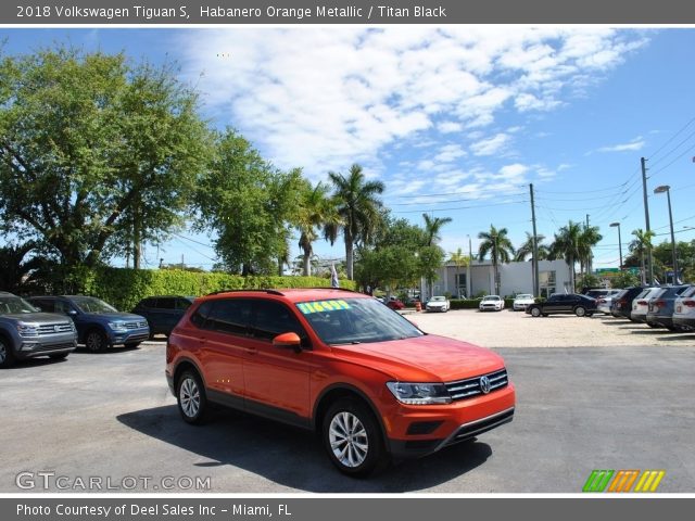 2018 Volkswagen Tiguan S in Habanero Orange Metallic