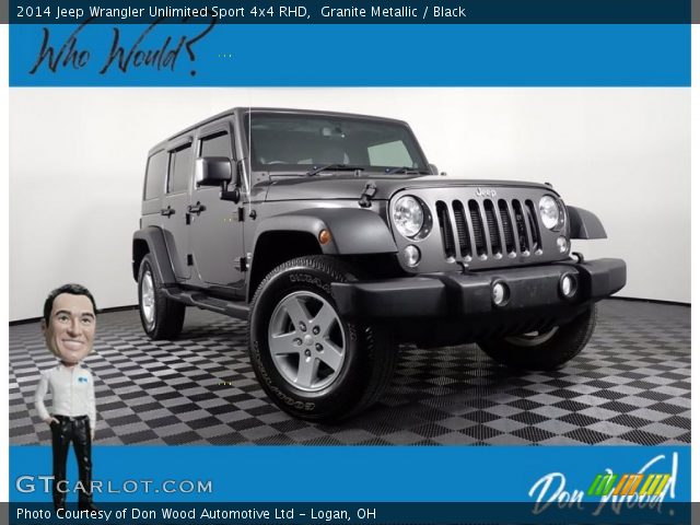 2014 Jeep Wrangler Unlimited Sport 4x4 RHD in Granite Metallic