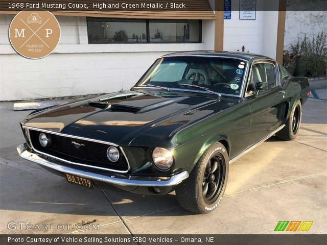1968 Ford Mustang Coupe in Highland Green Metallic