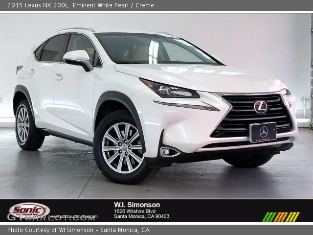 2015 Lexus NX 200t in Eminent White Pearl