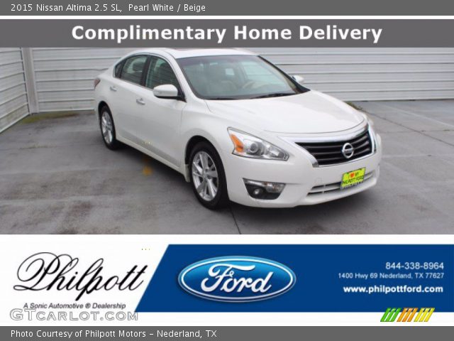 2015 Nissan Altima 2.5 SL in Pearl White