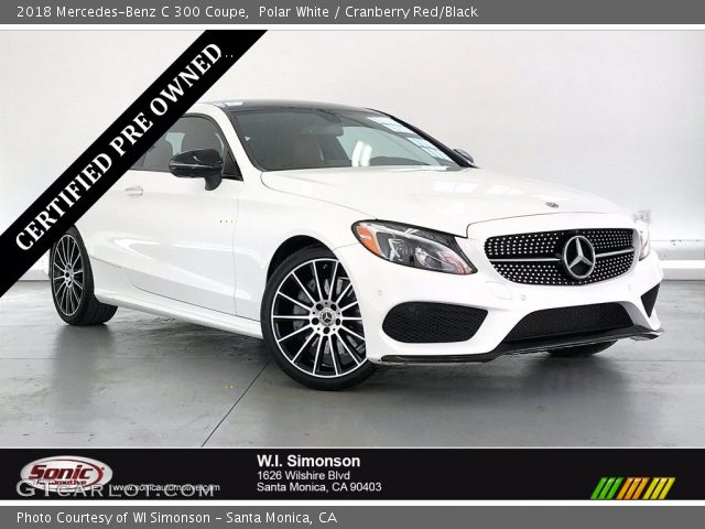 2018 Mercedes-Benz C 300 Coupe in Polar White