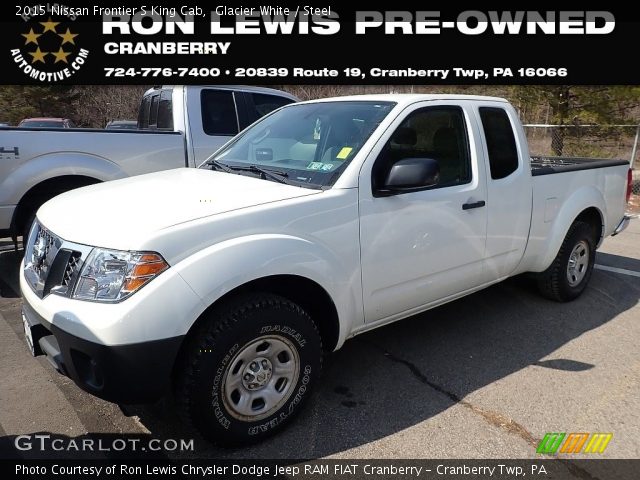 2015 Nissan Frontier S King Cab in Glacier White