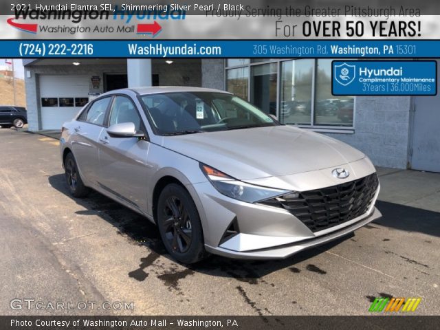 2021 Hyundai Elantra SEL in Shimmering Silver Pearl
