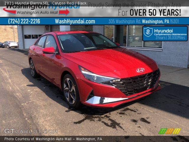 2021 Hyundai Elantra SEL in Calypso Red