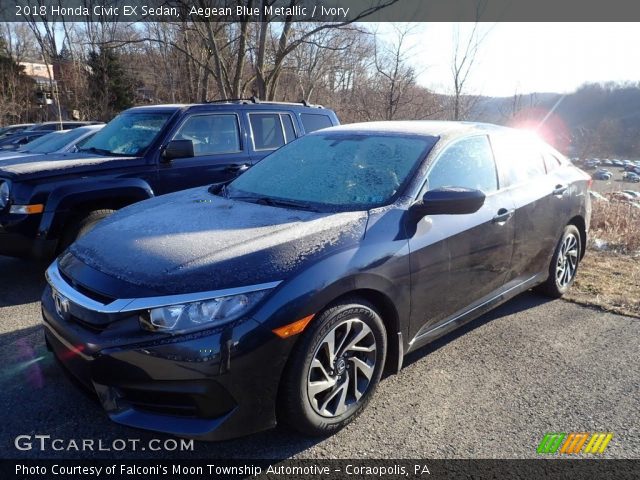2018 Honda Civic EX Sedan in Aegean Blue Metallic